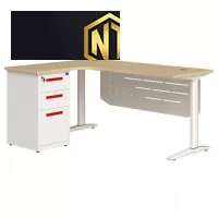 Bàn góc cho trưởng phòng có yếm tôn UN1880CS3